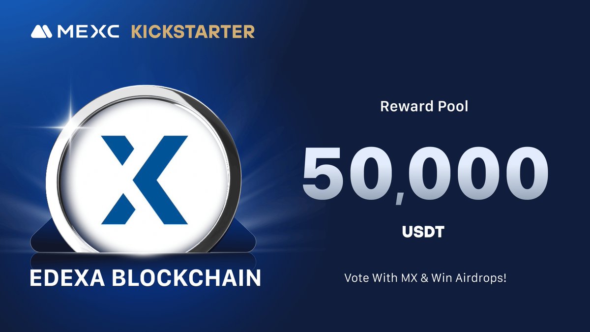 .<a href="/edexablockchain/">edeXa</a>, the first HYBRID business blockchain used by companies, organizations and authorities, is coming to #MEXCKickstarter 🚀

🗳Vote with $MX to share massive airdrops
📈 $EDX/USDT Trading: 2024-11-27 10:00 (UTC)

Details: mexc.com/support/articl…