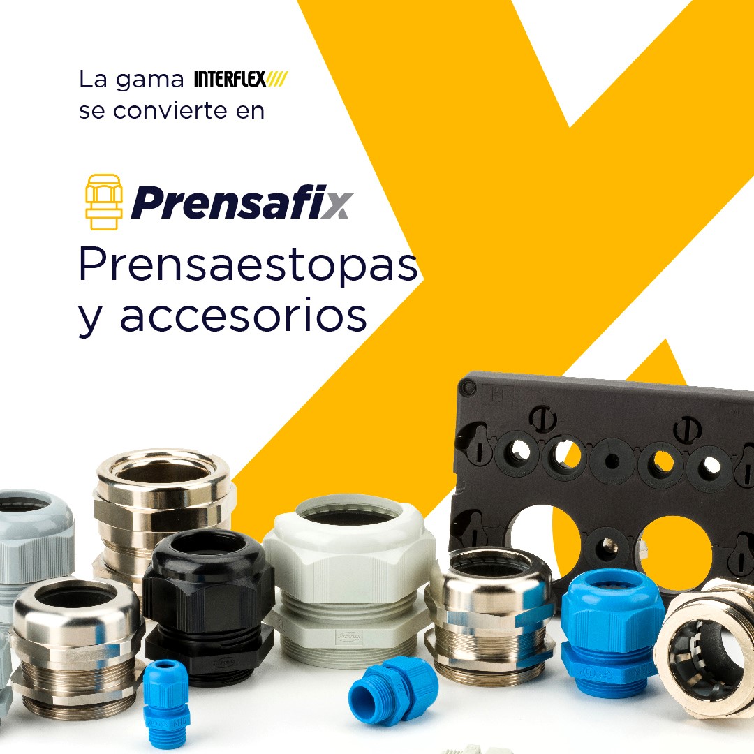 INTERFLEX_SL's tweet image. 🇪🇸 📢 ¡Atención! Ahora la gama de Interflex Prensaestopas se llama Prensafix.

✅ Misma calidad.
✅ Mismo compromiso.
✅ Nuevo nombre y más energía para seguir innovando!

 Gracias por acompañarnos en esta nueva etapa.
