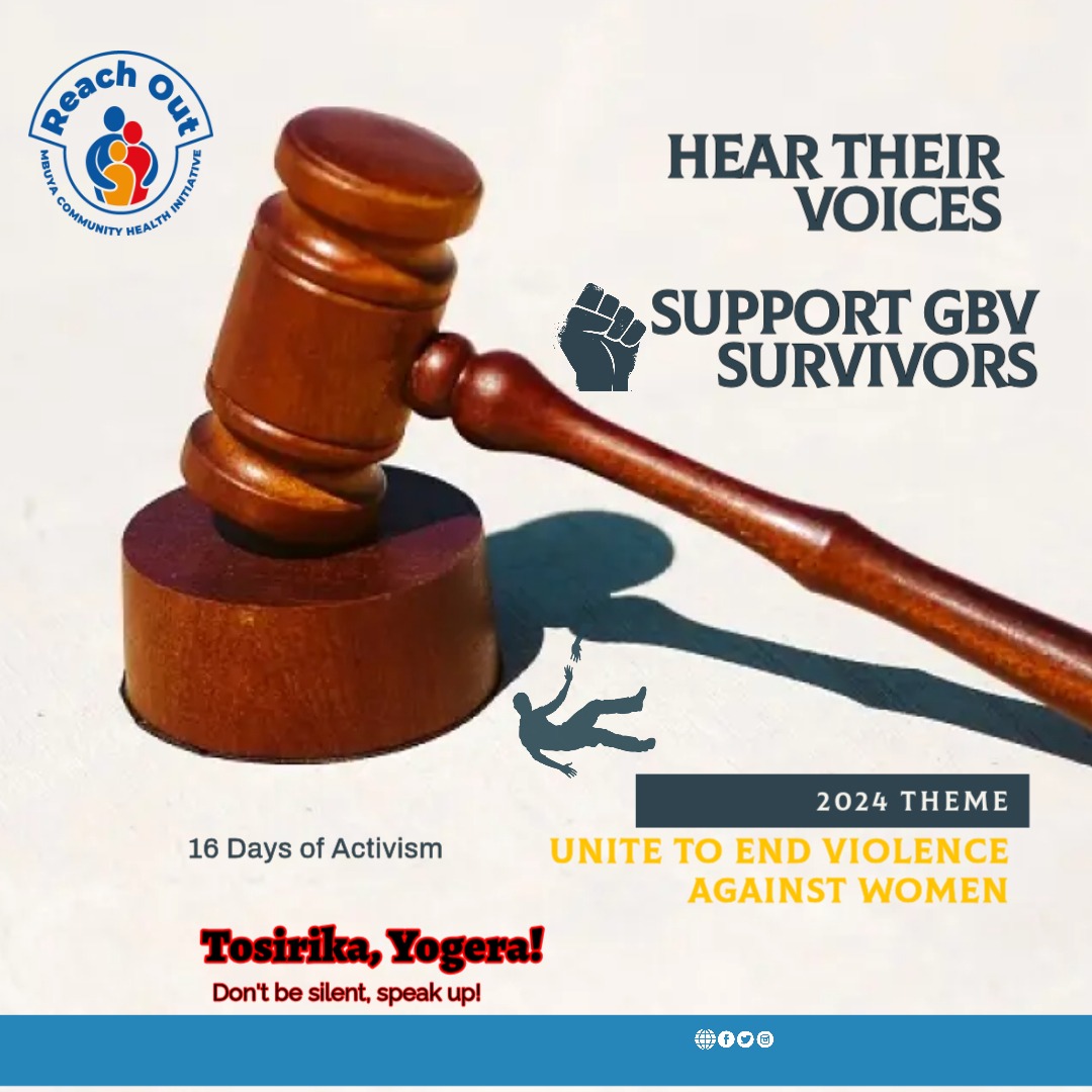 Reachoutmbuya's tweet photo. Justice delayed is justice denied. During the #16DaysOfActivism, let's amplify the call for timely and fair justice for #GBV survivors.  #JusticeForSurvivors
#Tosirika #Yogera
#16DaysOfActivism2024 https://t.co/7TDdrMbxDO