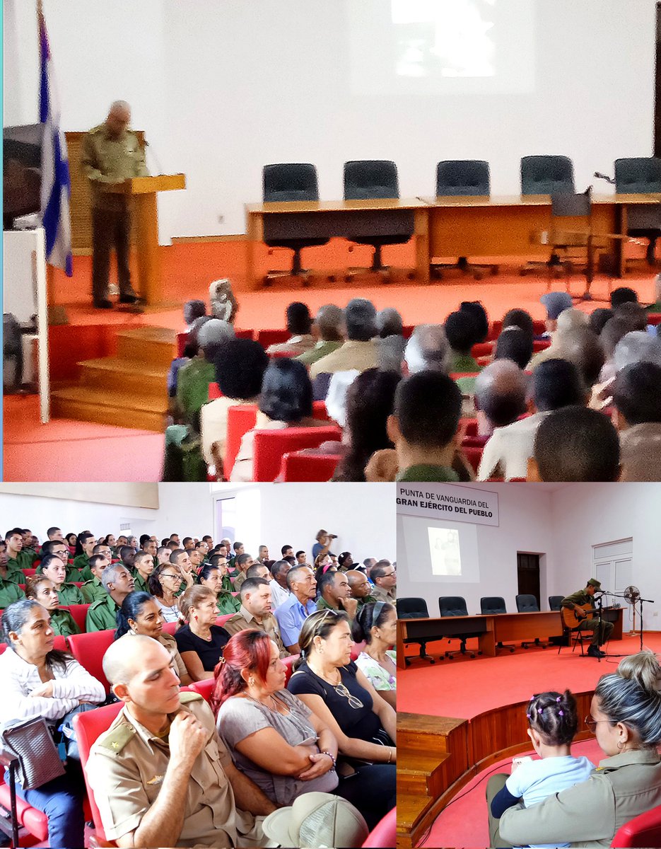 🔴🟢🔵| En ocasión del octavo aniversario de la desaparición física del Comandante en Jefe Fidel Castro Ruz, en el Ejercito Ejército Occidental se realizó una velada político cultural para homenajear al hombre que dejó una marca indeleble en la historia de Cuba. #FidelPorSiempre