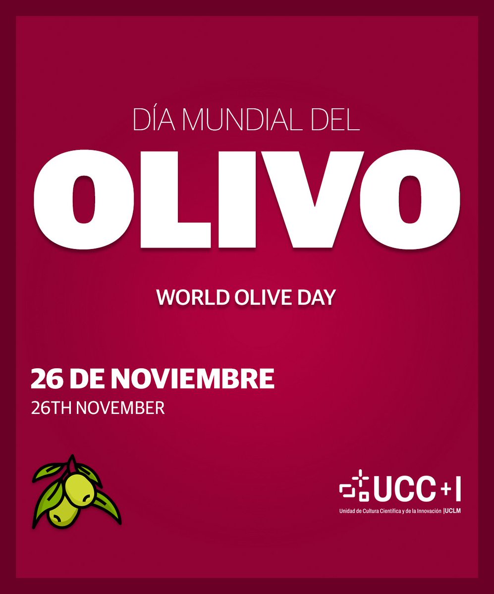 Este martes se celebra el #DíaDelOlivo 

Con motivo de esta jornada, recuperamos el artículo "𝗔𝘀𝗶́ 𝘀𝗲 𝘁𝗿𝗮𝗻𝘀𝗳𝗼𝗿𝗺𝗮𝗻 𝗹𝗼𝘀 𝗿𝗲𝘀𝗶𝗱𝘂𝗼𝘀 𝗱𝗲 𝗮𝗰𝗲𝗶𝘁𝘂𝗻𝗮 𝗲𝗻 𝘂𝗻𝗮 𝗳𝘂𝗲𝗻𝘁𝗲 𝗱𝗲 𝗲𝗻𝗲𝗿𝗴𝗶́𝗮", de la investigadora <a href="/MariluzSnchezS3/">Mariluz Sánchez Silva</a>, de <a href="/FCTQ_uclm/">Facultad CyT Químicas</a>.