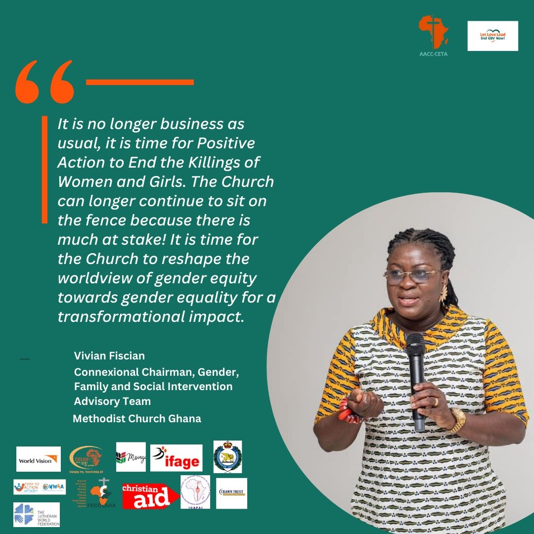 CAID_Kenya's tweet photo. It is time for Positive Action to End the Killings of Women and Girls.

Vivian Fiscian reminds us that the Church must act boldly to reshape perspectives on gender equity for a transformational impact.

Faith-based organizations have a critical role in fostering justice and equality in our communities.

#16DaysOfActivism2024 #FaithInAction #EndViolenceAgainstWomen 

@AaccCeta @ADSWesternR @MsingiTrust @WorldVisionKE @FECCLAHA @crawntrustkenya @CREAWKenya @lutheranworld @FaithtoActionet