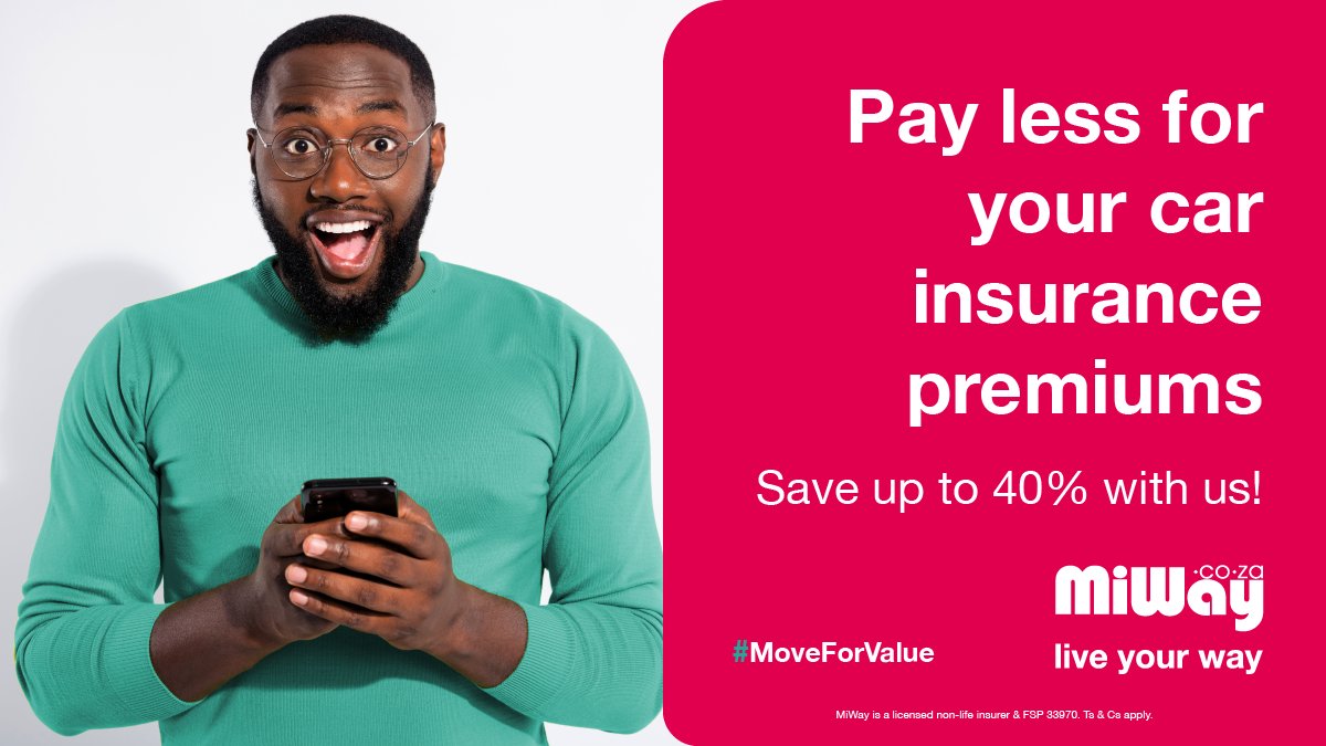 miwayinsurance's tweet image. You could save up to 40% with us. Click here bit.ly/4ewGK6u to get a quote. #Upto40percentsavings #insurancetips #MoveForValue