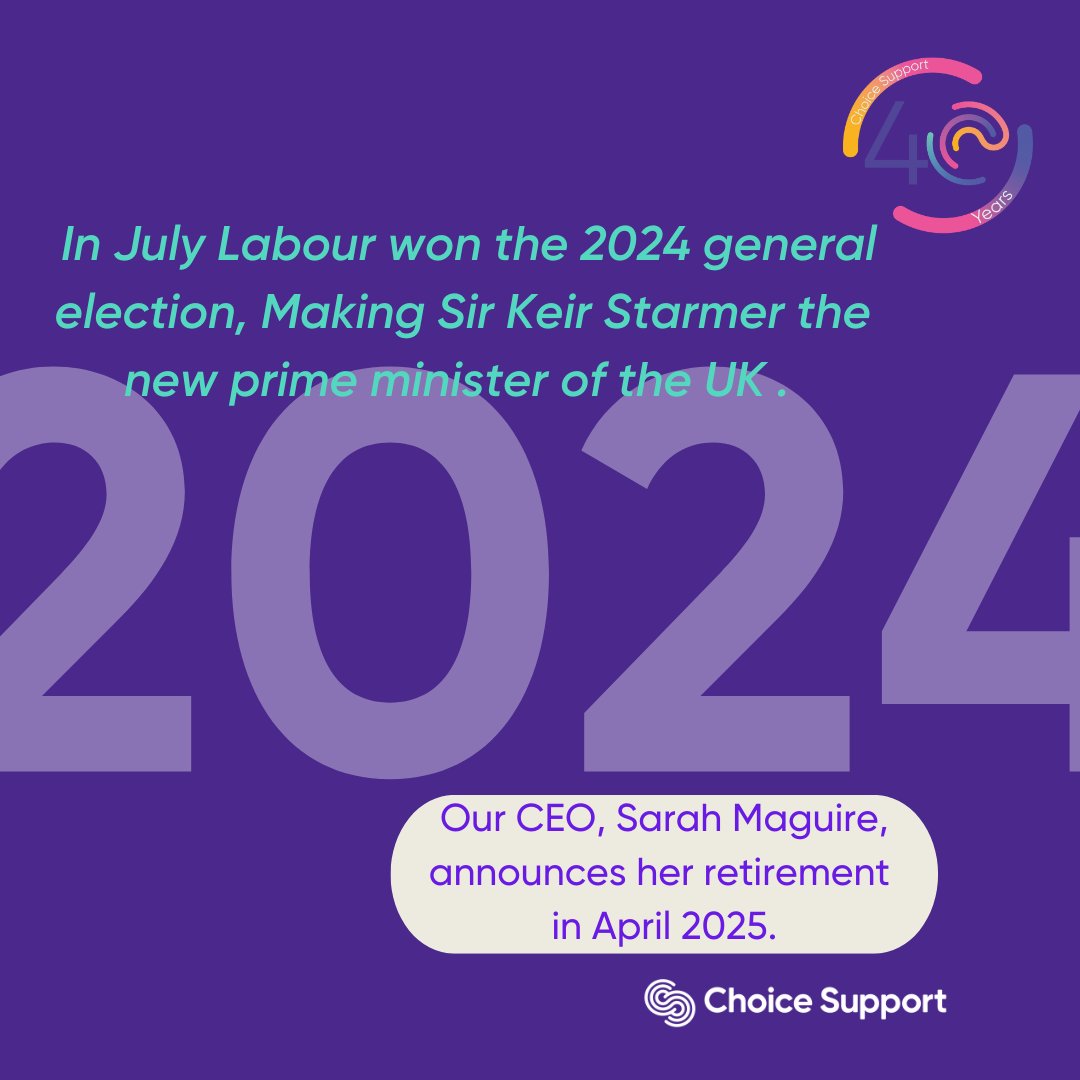 After more than 30 years working with Choice Support, CEO, Sarah Maguire, announced she will be retiring in 2025. You can read Sarah’s message in full on our website: choicesupport.org.uk/about-us/blog/…   #SocialCare #Blogs #LearningDisabilities #Autism