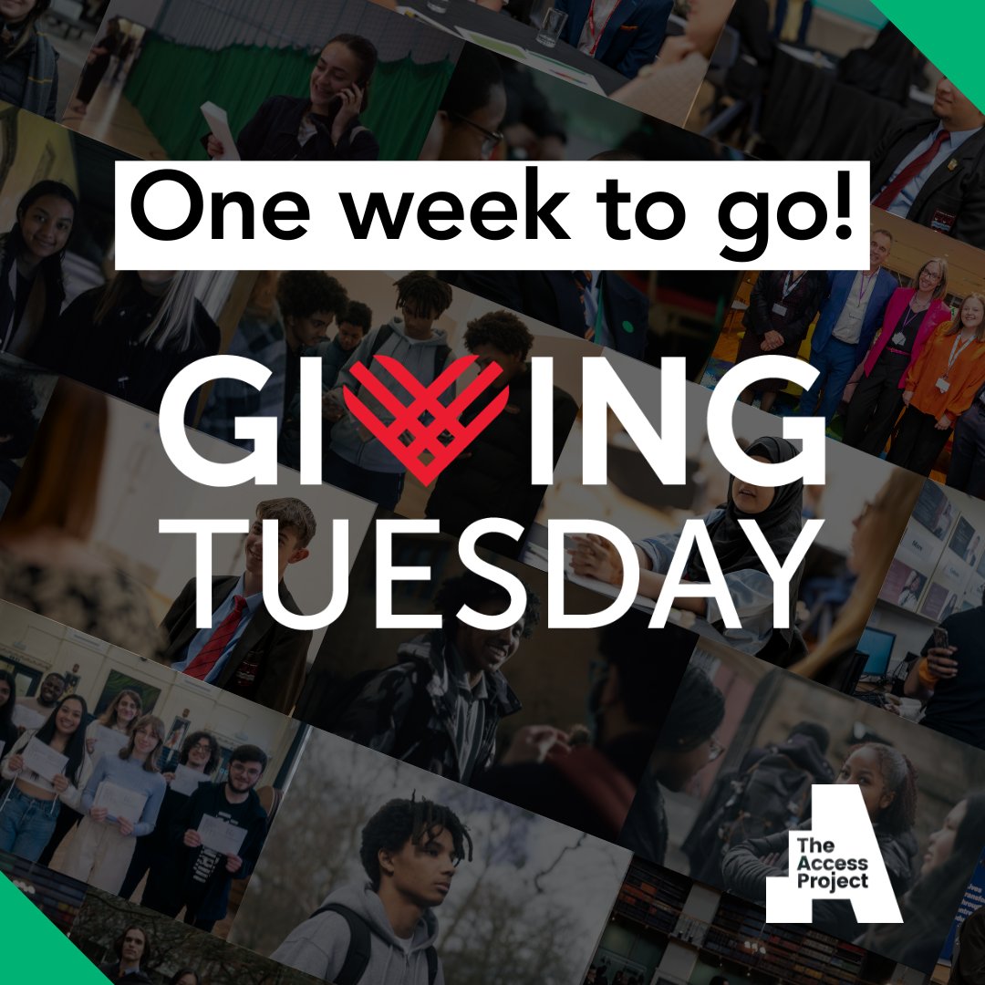 7 days remaining... 📅

Are you ready to celebrate #GivingTuesday with us?

With your support, we can reach more young people in need than ever before – and help create a fairer future for the next generation. Get involved today 👉loom.ly/1uJLTKE