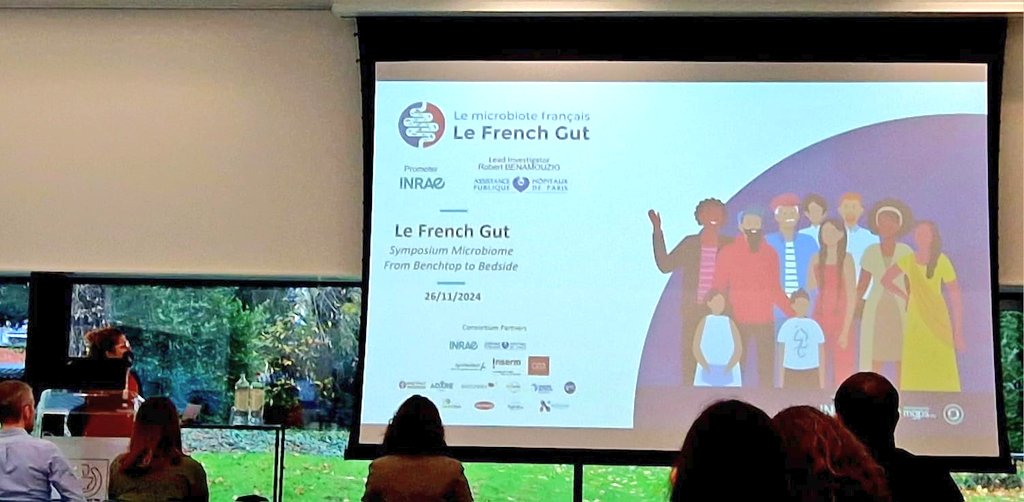 Dr. Chloe Connan, presenting the #FrenchGut project. <a href="/MgpsLab/">MetaGenoPolis</a> @inrae #gut #microbiota #health