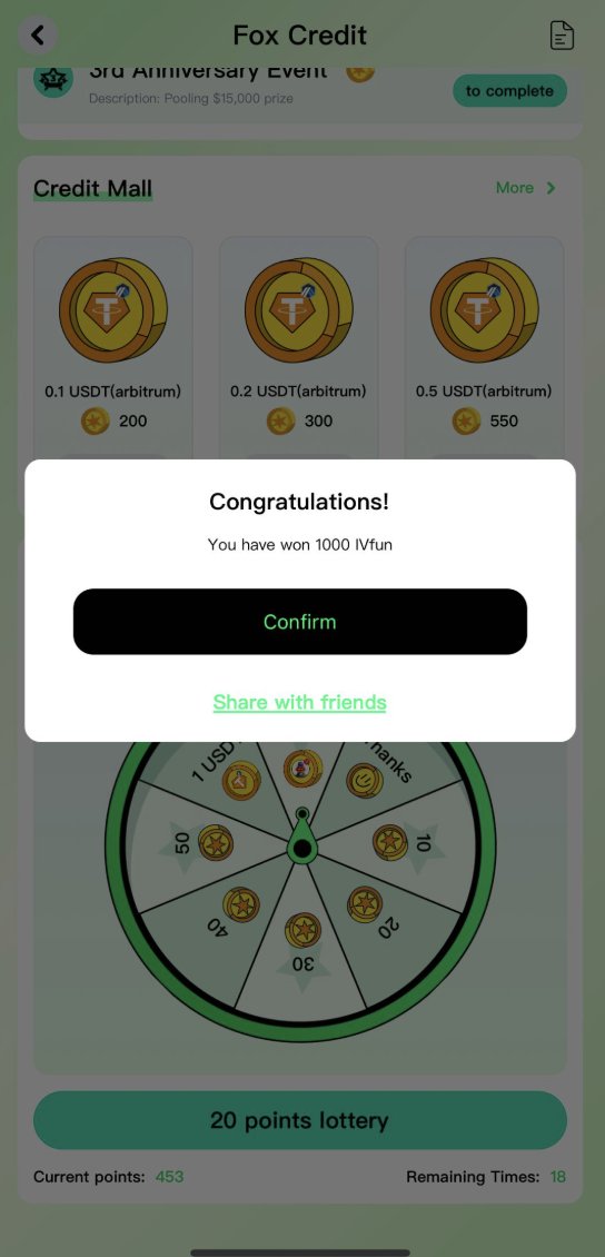 FoxWalletDaily's tweet photo. @ivfuntron Get my $IVfun from #Foxwallet !

🔗: https://t.co/zki8VEZvkO https://t.co/hpQsECsNm9