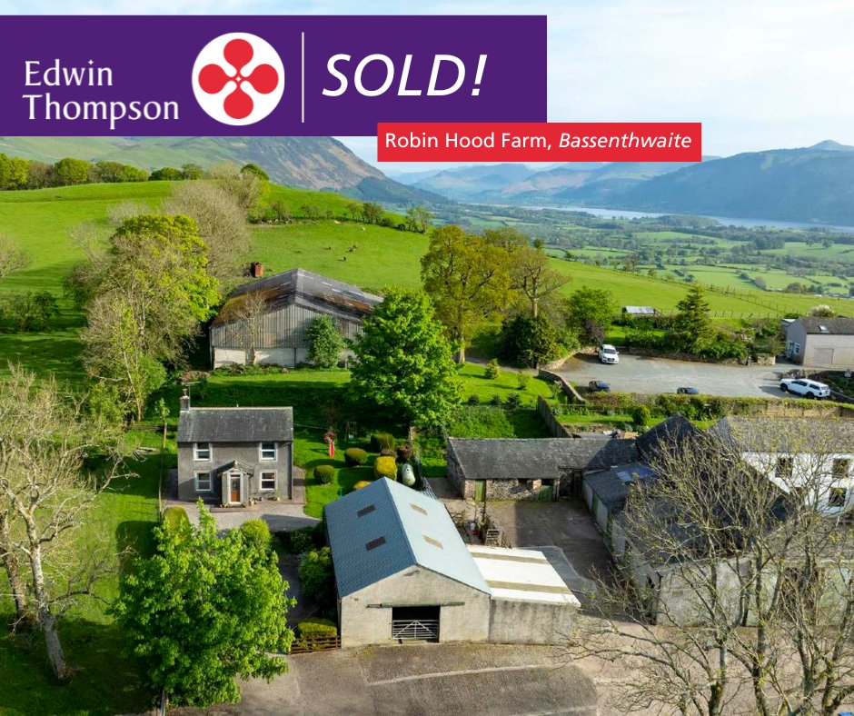 Edwin_Thompson's tweet image. ⭐ SOLD (STC) ⭐ 
📍ROBIN HOOD FARM, BASSENTHWAITE, KESWICK, CUMBRIA CA12 4RJ 
Thinking of selling? Please contact Matthew Bell in our Carlisle office: 
✉️ m.bell@edwin-thompson.co.uk 
📞01228 548385
#SoldSTC #RobinHoodFarm #Bassenthwaite #KeswickProperty #Smallholding