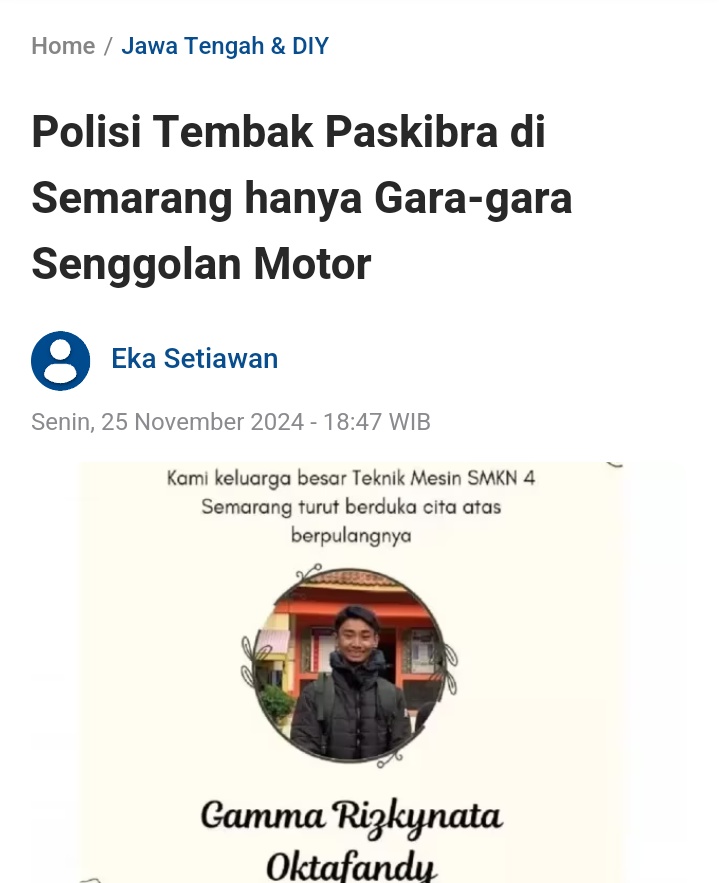 Tugasmu itu ngayomi ngopeni warga. Bukan nembak 👊👊
