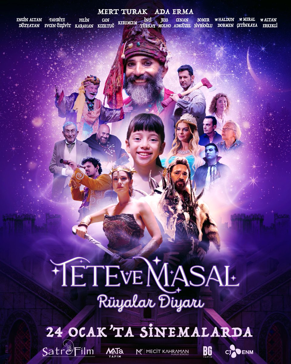 Masallarla dolu yolculuğun kapısı aralanıyor… 🪄📷

#TeteveMasal : Rüyalar Diyarı 24 Ocak’ta sinemalarda! 📷 📷 

#EnginAltanDüzyatan #FahriyeEvcen #AdaErma #PelinKarahan #Keremcem #HaldunDormen #AltanErkekli #CanKızıltuğ #SomerSivrioğlu #CenanAdıgüzel