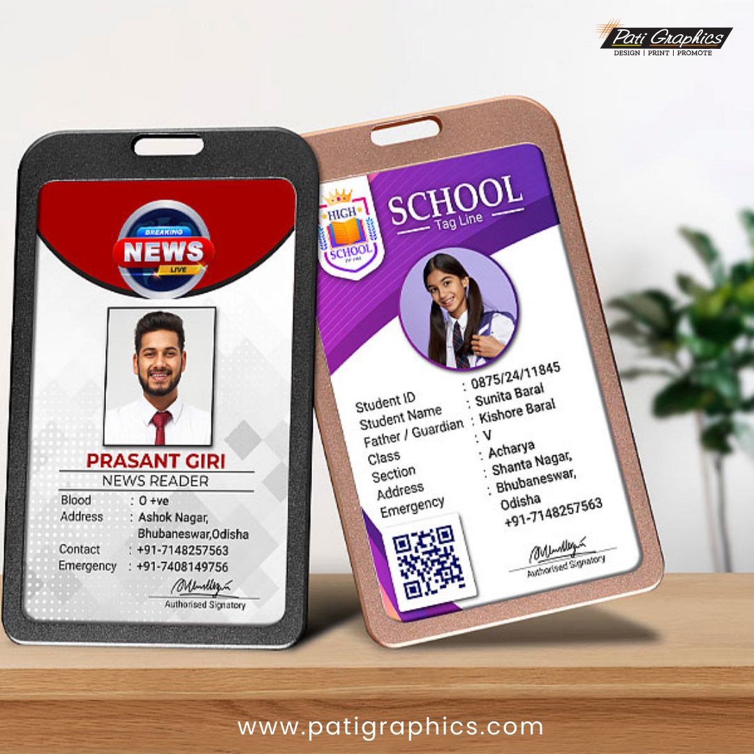 patigraphics's tweet image. Elevate your identity with Pati Graphics!
From ID Cards to Lanyards, Badges &amp;amp; Ribbons, we’ve got you covered for schools, clubs &amp;amp; events.
Call Us at 9937494163 / 7205843488 ww.patigraphics.com
#DesignPrintPromote #IDCards #Lanyards #PatiGraphics