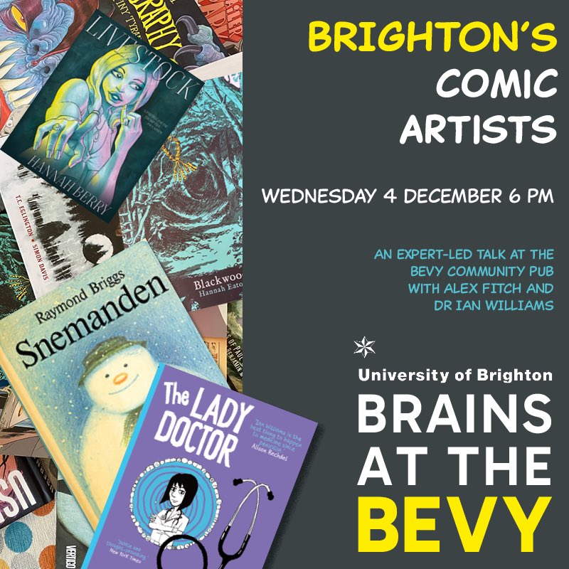 Ian Williams (@thebaddr) on Twitter photo I’m giving a talk at <a href="/thebevy/">Bevendean Co-op Pub</a> on the 4th! I’ll be talking with <a href="/panelborders/">Alex Fitch</a> about <a href="/GraphicMedicine/">Graphic Medicine</a> and my own comics work. Please come along!
#comics #graphicmedicine #meded #medicalhumanities #healthhumanities I’m giving a talk at <a href="/thebevy/">Bevendean Co-op Pub</a> on the 4th! I’ll be talking with <a href="/panelborders/">Alex Fitch</a> about <a href="/GraphicMedicine/">Graphic Medicine</a> and my own comics work. Please come along!
#comics #graphicmedicine #meded #medicalhumanities #healthhumanities