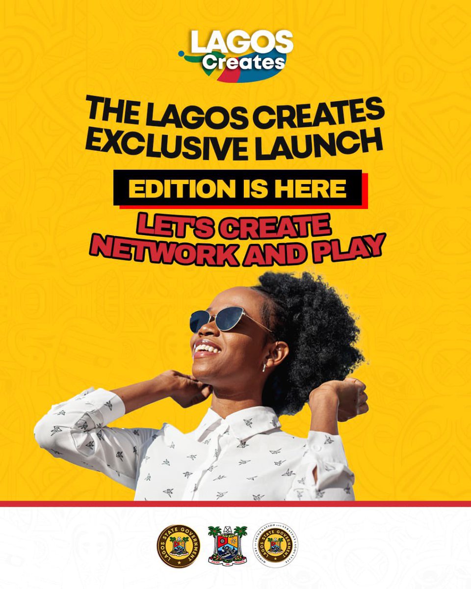 abdullahayofel's tweet photo. Lagos Creates is thrilled to announce its grand debut!
Join us today as we unveil a hub for creativity, innovation, and connection. Meet fellow visionaries, learn from industry experts, and get ready to take your ideas to the next level.
CREATE | NETWORK | PLAY at #LagosCreates https://t.co/vpguqCY7P5