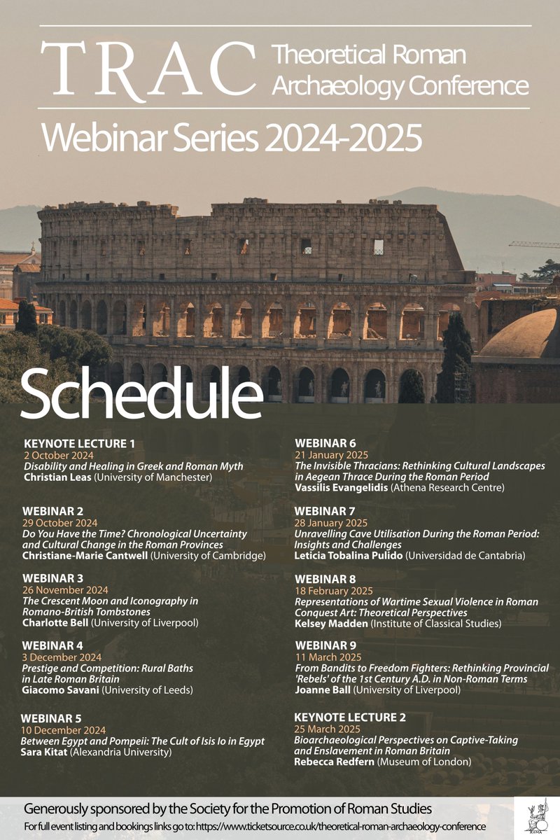 TRAC (@trac_conference) on Twitter photo Come join us at a webinar TODAY
Charlotte Bell <a href="/C_E_Bell/">Charlotte Bell BA MA AFHEA๐บ๐</a> will be speaking about 'The Crescent Moon and Iconography in Romano-British Tombstones'
ticketsource.co.uk/theoretical-roโฆ
<a href="/TheRomanSoc/">Roman Society</a> Come join us at a webinar TODAY
Charlotte Bell <a href="/C_E_Bell/">Charlotte Bell BA MA AFHEA๐บ๐</a> will be speaking about 'The Crescent Moon and Iconography in Romano-British Tombstones'
ticketsource.co.uk/theoretical-roโฆ
<a href="/TheRomanSoc/">Roman Society</a>