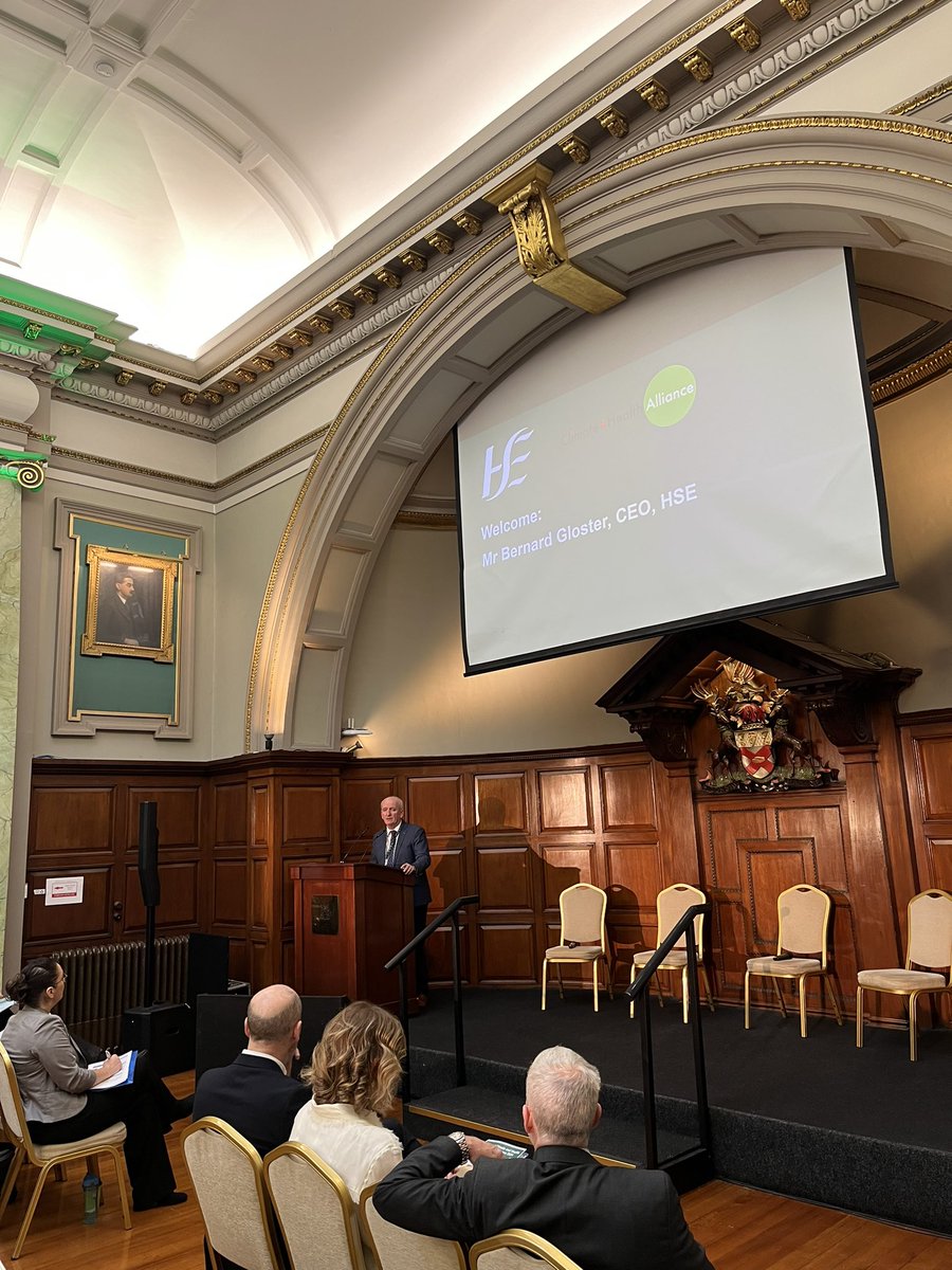 Climate and Health Alliance (@climhealthire) on Twitter photo CEO of <a href="/HSELive/">HSE Ireland</a> Mr <a href="/BernardGloster/">Bernard Gloster</a> kicking off the CHA-HSE #ClimateAction conference on the need to move to a sustainable healthcare system. CEO of <a href="/HSELive/">HSE Ireland</a> Mr <a href="/BernardGloster/">Bernard Gloster</a> kicking off the CHA-HSE #ClimateAction conference on the need to move to a sustainable healthcare system.