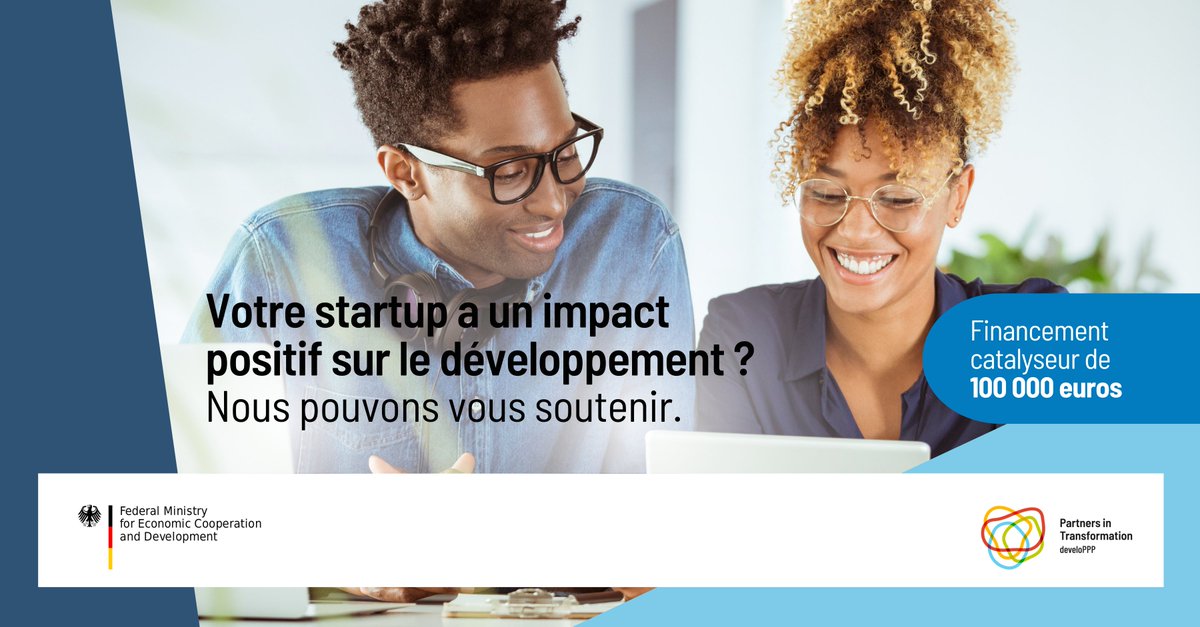 🇨🇮 Entrepreneurs en Côte d’Ivoire : Postulez avant le 31 décembre 2024 pour bénéficier d’un financement non dilutif pouvant aller jusqu’à 100 000 EUR grâce à develoPPP Ventures afin de développer votre startup 🔗 developpp.de/en/application… #cotedivoire #investissement #startup