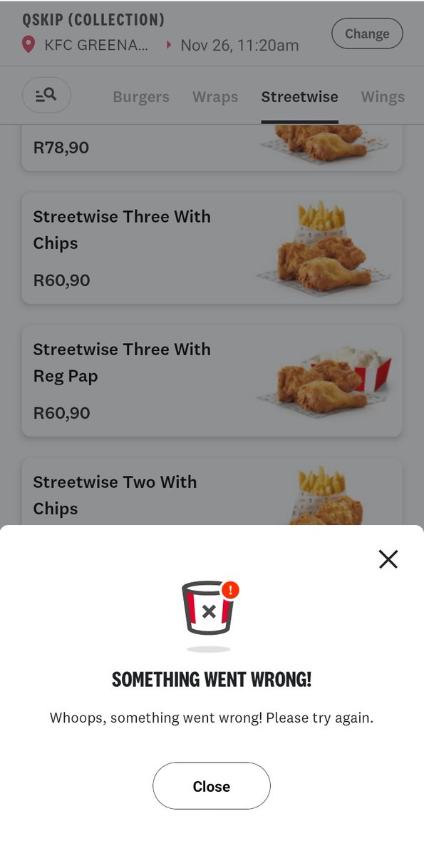 Athandi_S's tweet photo. @KFCSA You raggedy bitch https://t.co/fILGhpyooS