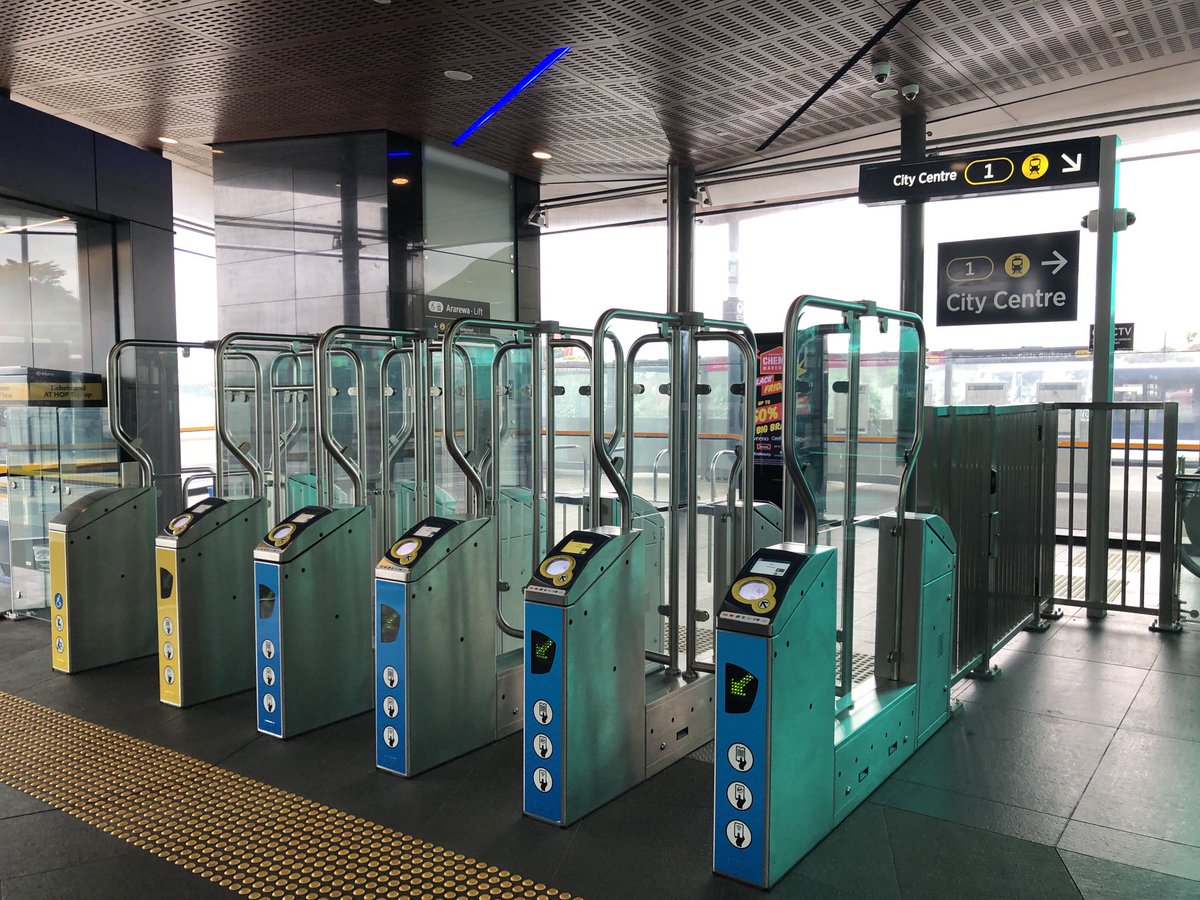 Grant_AAA's tweet photo. Don’t think I had seen the upper area of Panmure Station’s gates finished off and some newer signage. Getting better. Need a train one outside on the western side. https://t.co/JXmtOkP7Gv