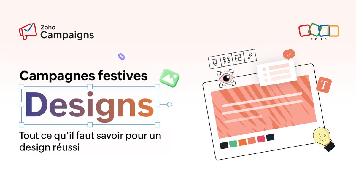 Zoho France (@zohofrance) on Twitter photo Vous voulez que vos visuels attirent l’attention et que vos messages marquent les esprits ? Découvrez les essentiels du design pour une campagne de fêtes impactante.
Et pour mettre en application tous ces conseils, rien de mieux que <a href="/ZohoCampaigns/">Zoho Campaigns</a> !
zurl.co/5WW0 Vous voulez que vos visuels attirent l’attention et que vos messages marquent les esprits ? Découvrez les essentiels du design pour une campagne de fêtes impactante.
Et pour mettre en application tous ces conseils, rien de mieux que <a href="/ZohoCampaigns/">Zoho Campaigns</a> !
zurl.co/5WW0