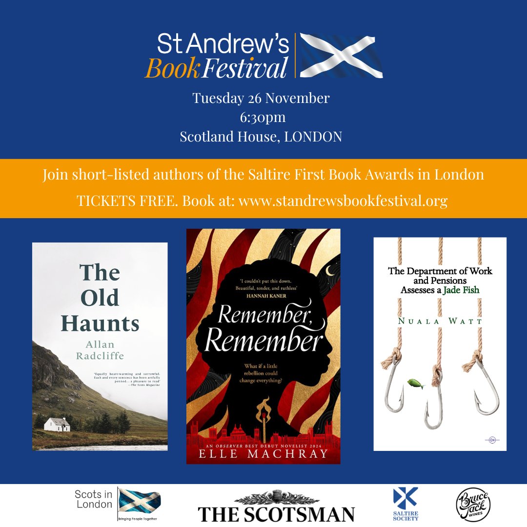 standrewsbkfest (@standrewsbkfest) on Twitter photo TONIGHT! Join three short listed authors from the <a href="/SaltireBook/">SaltireBookAwards</a> awards!This is a FREE event in central LONDON. if you've ever aspired to write then come along and hear what it takes to get published! Proudly supported by <a href="/TheScotsman/">The Scotsman</a>
Tx here: standrewsbookfestival.org
<a href="/susan_pym/">Susan Pym</a> TONIGHT! Join three short listed authors from the <a href="/SaltireBook/">SaltireBookAwards</a> awards!This is a FREE event in central LONDON. if you've ever aspired to write then come along and hear what it takes to get published! Proudly supported by <a href="/TheScotsman/">The Scotsman</a>
Tx here: standrewsbookfestival.org
<a href="/susan_pym/">Susan Pym</a>