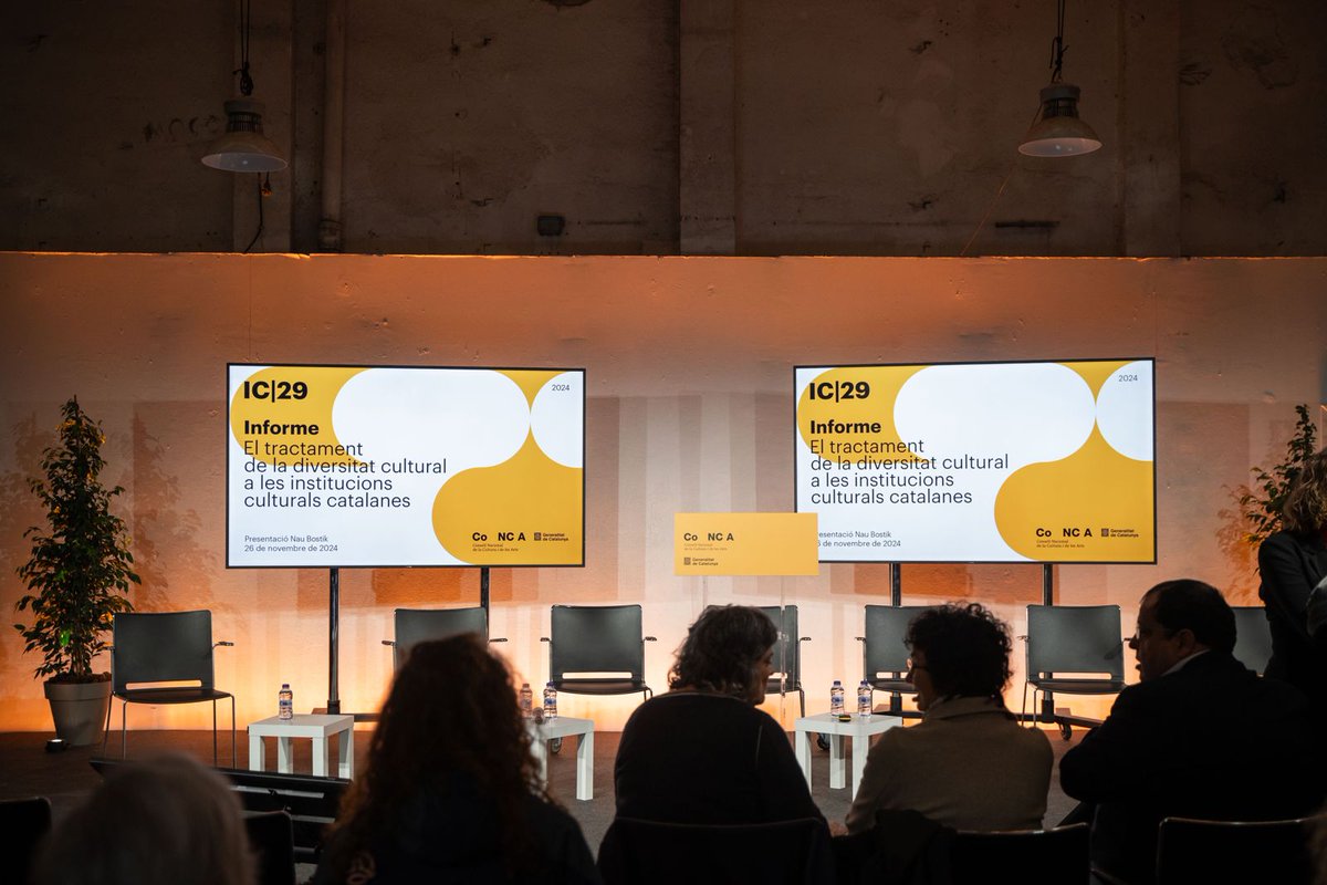 CoNCACultura's tweet photo. Comença la presentació de l'informe "El tractament de la diversitat cultural a les institucions culturals catalanes" a la @Naubostik. L'investigadora Viviane Ogou conduirà l’acte i moderarà el debat posterior.

#InformesCoNCA https://t.co/pWRDAQnhT6