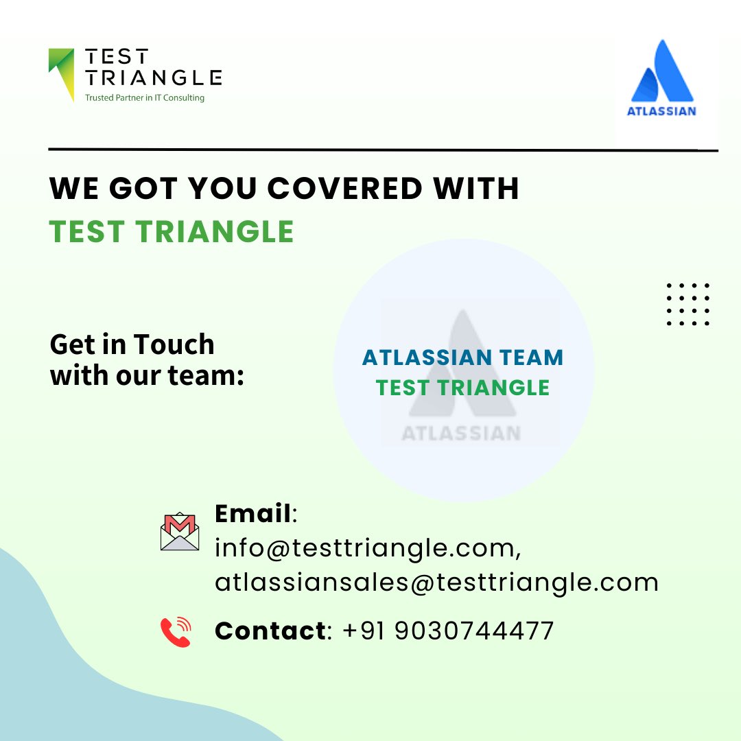 TestTriangle's tweet image. At @TestTriangle we know managing IT assets can be a challenge, especially when dealing with hardware, software infrastructure, and licenses.
Try our solutions with @Atlassian full suite, we have the knowledge and the expert resources to help implement as a Gold Partner.…