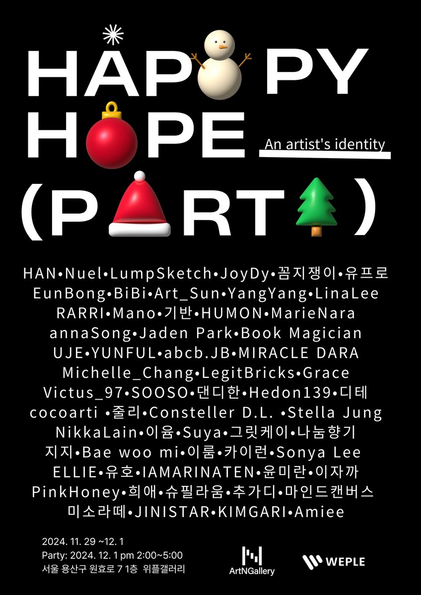 YUNFUL27's tweet photo. โค WEPLE ร ArtNGallery โขโค
โ๏ธ ์ํ ์ ์: 2024๋
11์ 29์ผ(๊ธ)pm2:00~12์ 1์ผ(์ผ) (3์ผ๊ฐ)
์ฅ์: ์ํ๊ฐค๋ฌ๋ฆฌ
์ฃผ์ : An artist's identity
์๊ฐ์ ์ ์ฒด์ฑ ์ฃผ์ ๋ก ํ ๋ช
ํ ๋ช
์๊ฐ์ ํฌํธํด๋ฆฌ์ค ์ํ์ ๊น๊ฒ ๊ฐ์ํ ์ ์๋ ๊ธฐํ์
๋๋ค.
๐@ArtNGallery @OfficialWeple
#ArtNGallery #WEPLE https://t.co/ZUdwG4CKOT