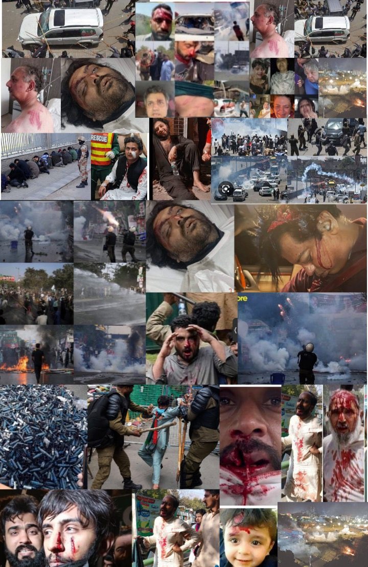 <a href="/ICT_Police/">Islamabad Police</a> شرپسند - پولیس اور ان کی ہنڈلرز نے نہتے عوام کو مارا- 

اپنی عوام کو آپ نے مشرقی پاکستان میں بھی مارا تھا۔
 
 عوام کے ووٹ اور رائے دہی کی عزت کرو۔

<a href="/PTIofficial/">PTI</a> <a href="/OfficialDGISPR/">DG ISPR</a> 

Asim Munir and All ALL Corp COMMANDERS are responsible for the MESS and TERROR