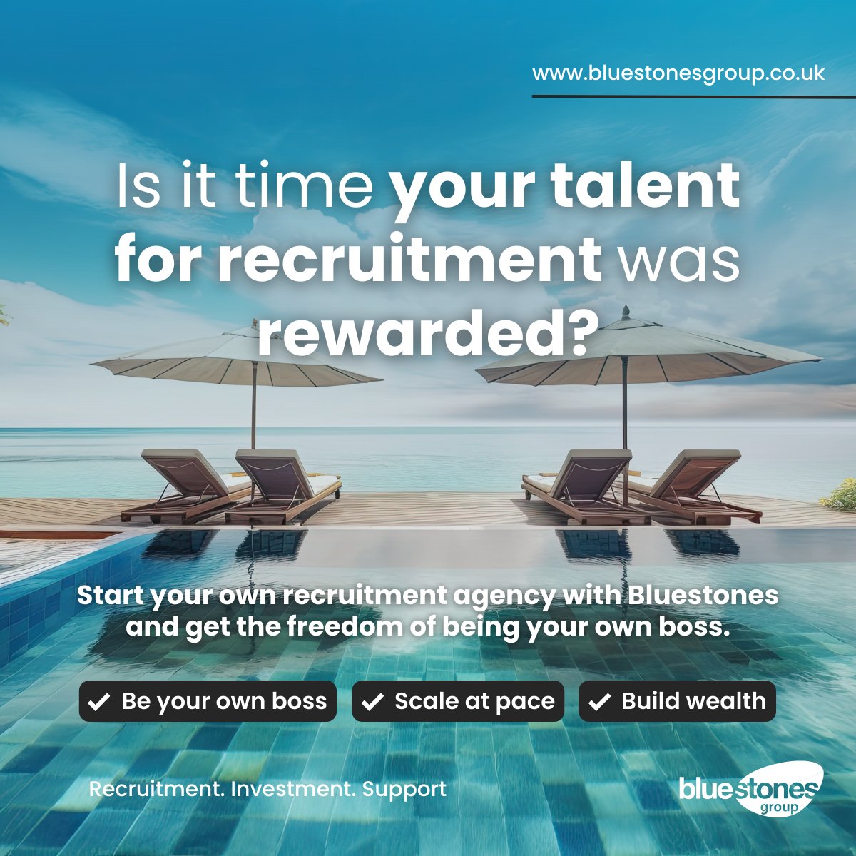 Is it time your talent for recruitment was rewarded? We're not just talking about commission payments, we're talking about genuine wealth creation. Be your own boss, scale at pace, &amp; build personal wealth. Realise your dreams.

#facilitatingdreams #recruitment #recruitmentstartup