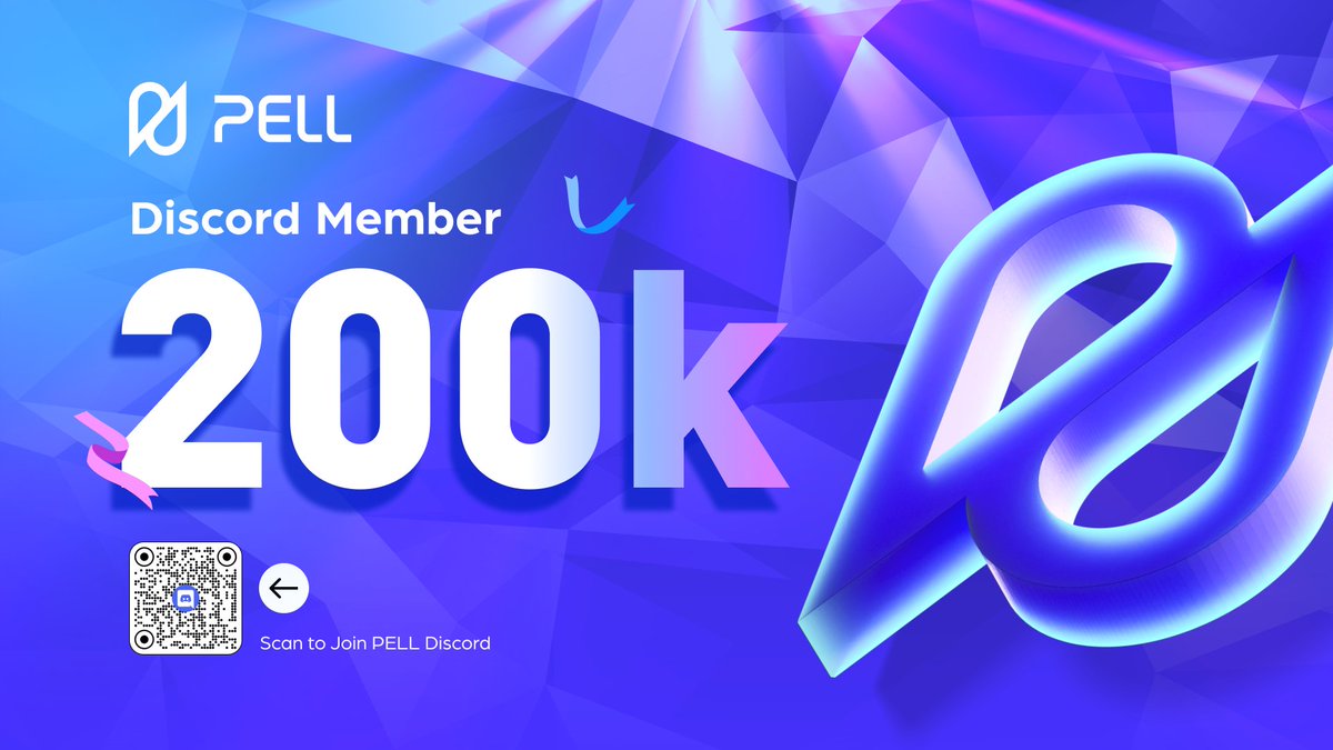 Pell_Network's tweet photo. 🚀 200K Discord Members Celebration: $120 Giveaway
Another Milestone Unlocked! We’ve hit 200K Discord members—thank you for being part of our journey! To celebrate, we’re giving away 120 USDT to 12 lucky winners!
🎁 Prize Pool 
Level 3 (Pell Inferno Role): 120 USDT (shared by 12 winners)
🎫 How to Participate 
1️⃣ Reach Level 3 in Discord  
2️⃣ Complete the Quest: https://t.co/5A7VeIg31g
🛡️ Check your level anytime in Discord by typing /rank.
Celebrate with us—level up, complete the quest, and win!
#PellNetwork #Giveaway #BTCFI