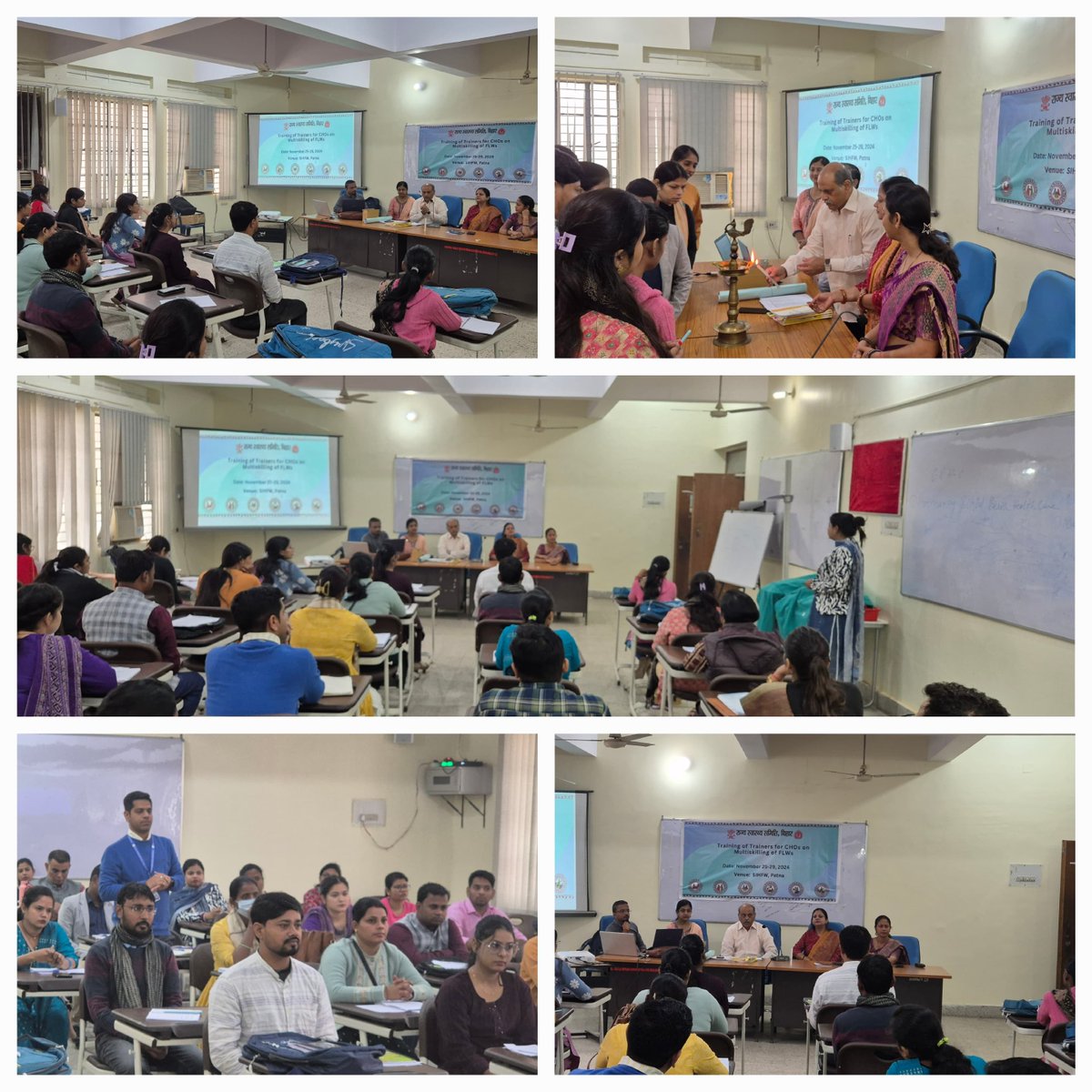 आज दिनांक 26 नवम्बर 2024 को राज्य स्वास्थ्य समिति बिहार द्वारा आयोजित पांच दिवसीय आयोजित CHO प्रशिक्षण कार्यक्रम में कुशल प्रशिक्षकों द्वारा भिन्न भिन्न प्रकार के गुण और नई तकनीक का प्रशिक्षण दिया जा रहा है| 
<a href="/mangalpandeybjp/">Mangal Pandey</a> <a href="/BiharHealthDept/">Bihar Health Dept</a> <a href="/IPRDBihar/">IPRD Bihar</a> @mohfwindia