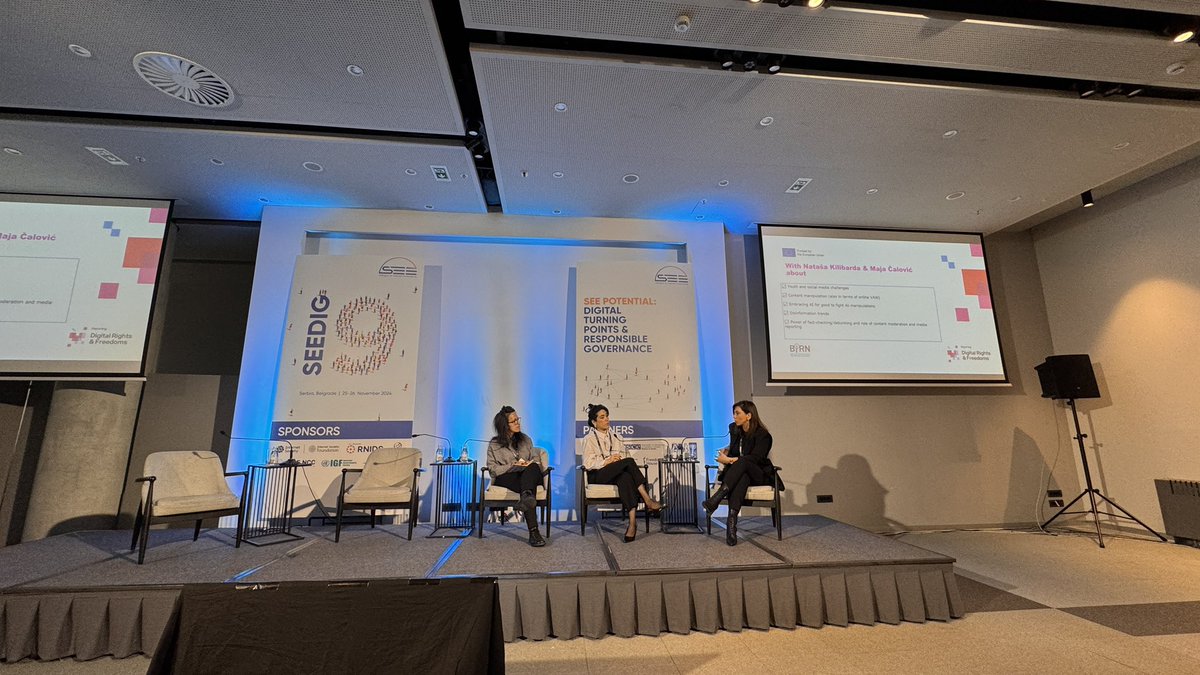 Enes Hodžić (@eneshodzic6) on Twitter photo 📲 <a href="/detektor_ba/">Detektor.ba (BIRN BiH)</a> Reporting digital rights and freedoms project and media findings presented at <a href="/SEEDIGcommunity/">SEEDIG</a> by <a href="/Aidazzles/">AIDA</a> to regional and international internet governance multistakeholder audience.
<a href="/natasakilibarda/">nataša kilibarda</a> <a href="/majachala/">Maja Calovic</a> 📲 <a href="/detektor_ba/">Detektor.ba (BIRN BiH)</a> Reporting digital rights and freedoms project and media findings presented at <a href="/SEEDIGcommunity/">SEEDIG</a> by <a href="/Aidazzles/">AIDA</a> to regional and international internet governance multistakeholder audience.
<a href="/natasakilibarda/">nataša kilibarda</a> <a href="/majachala/">Maja Calovic</a>