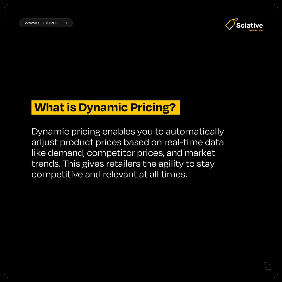 Sciative's tweet photo. Why guess your prices when you can adapt in real-time? Dynamic pricing helps you boost sales, clear stock, and stay ahead of the competition effortlessly.

It’s not just a strategy—it’s your edge in the price war. Read here:
https://t.co/jTjGi4Cb0L

#DynamicPricing https://t.co/yactoG7wyS