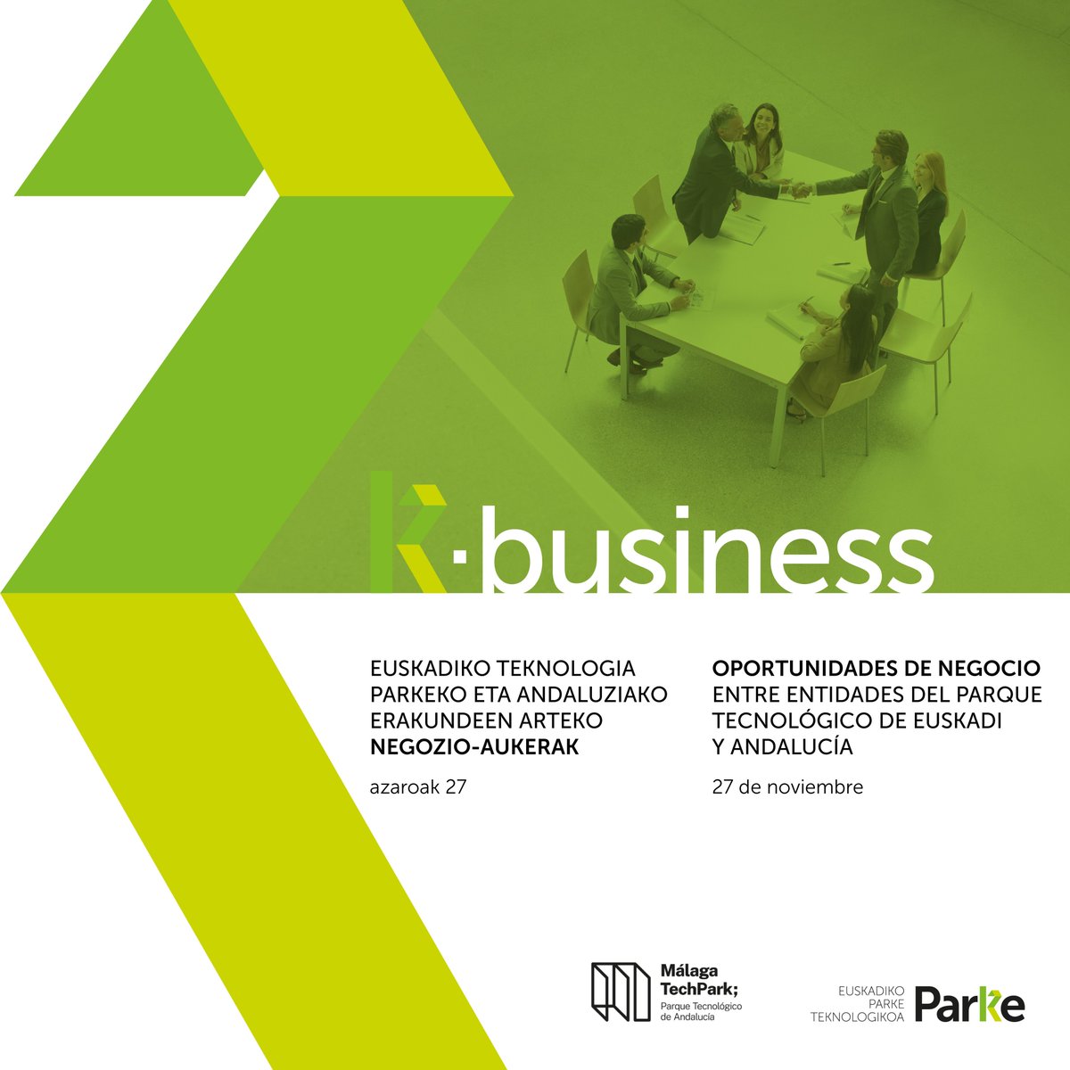 ParkeEuskadi's tweet photo. 🟢K· business
La 4ª edición del encuentro anual entre entidades de Parques Científicos y Tecnológicos se celebrará con @PTAMalaga.
¡Generar oportunidades de colaboración y negocio!
+Información➡️ https://t.co/knGiMXX8dP
#KBusiness #MálagaTechPark #ParkeEuskadi https://t.co/noMV9dqGTK