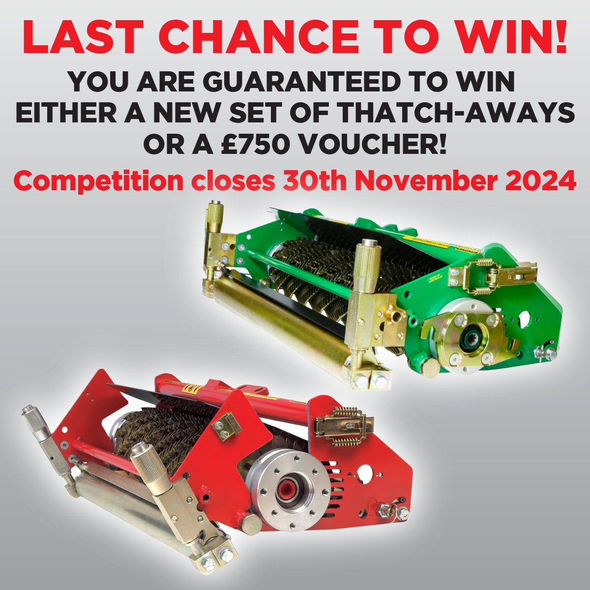 GreenTekGroup's tweet photo. DON'T MISS OUT, only 5 days left to win!!!
Follow the link to make your claim: https://t.co/EzY87NCjak
#GreenTek #ThatchAway #ThatchAwaying #Greenkeeping #Turfcare https://t.co/EEqCZrkdeg