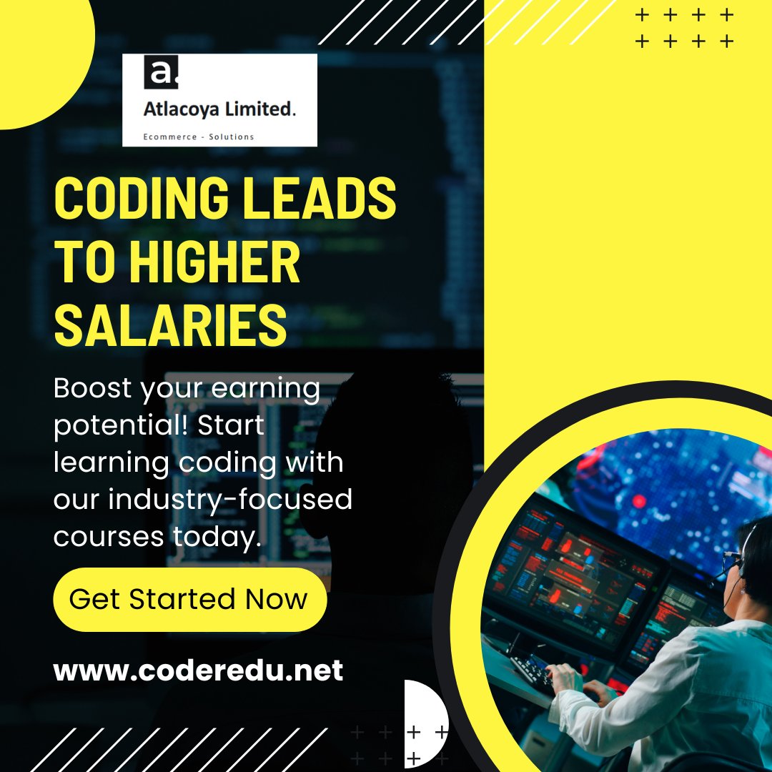coder_edu2023's tweet image. Coding isn’t just a fun hobby—it’s also a pathway to higher-than-average salaries. #HighSalary #CodingForSuccess
