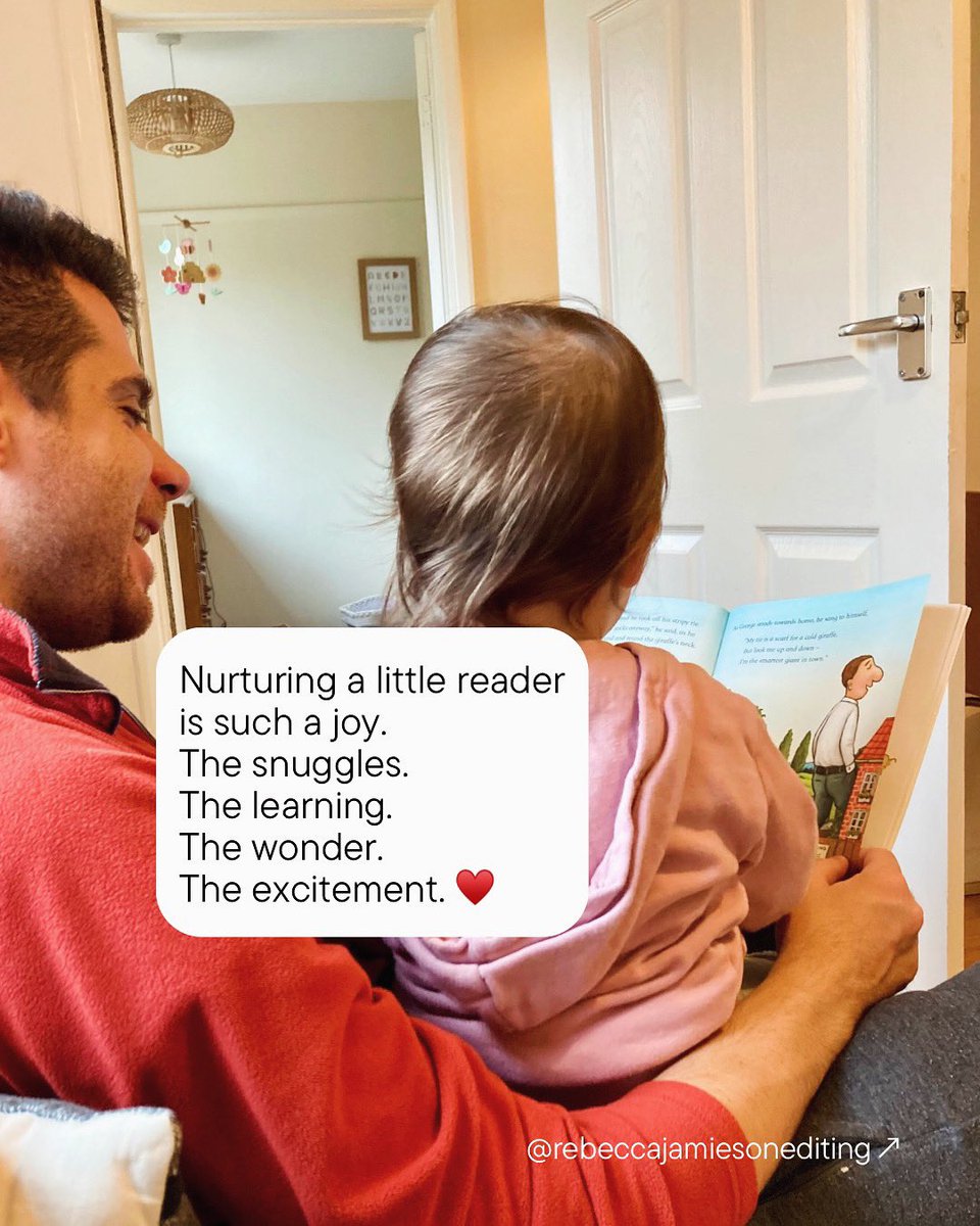 RebeccaJeditor's tweet photo. Reading with your little person is the greatest joy. 💛
Watching them enjoy books with those you love is another. ♥️
#workingmom #workingmum #workingparent #freelanceeditor #editing #reading #books #publishing #writing #writingcommunity #writer https://t.co/qwLyMXFcOa