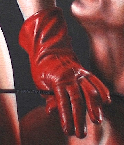 Coming very soon... a sale of some of my original #fetishart.  This is a closeup teaser from one ;-)
#artsale
