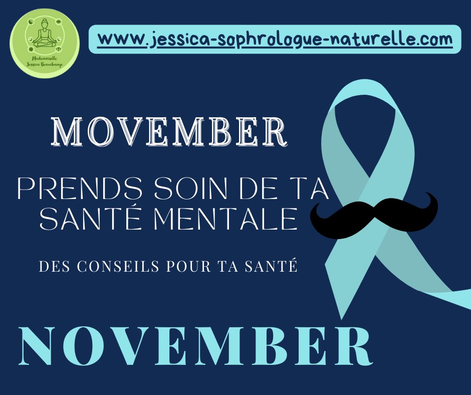 JesSophro's tweet photo. Focus sur la #santéMentale des hommes, c’est un sujet trop souvent négligé. #Movember nous rappelle que parler de nos émotions, c’est essentiel. 
#jessicasophrologuenaturelle  #ÉquilibreEmotionnel #PrendreSoinDeSoi #Sophrologie #Naturopathie #BienDansSaTête https://t.co/W3Ngq1Bfv3