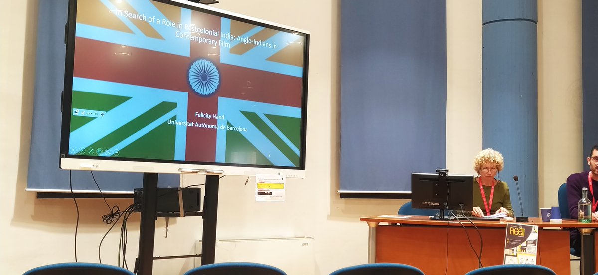 AeeiIndia's tweet photo. Felicity Hand nos presenta su investigación "In Search of a Role in Postcolonial India: Anglo-Indians in Contemporary Film" #AEEII #UniversidaddeValladolid https://t.co/M4xFY0tN2G