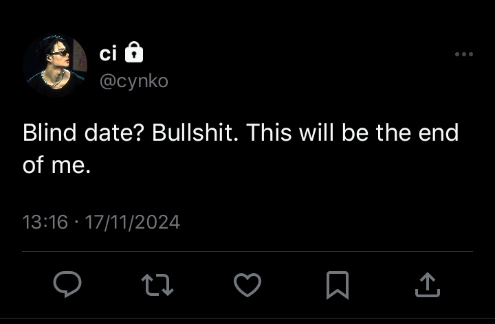 forsoulliesnk's tweet image. that one night 
a #sunki short au

ash (ksn) and niko (nrk) parted ways without a proper breakup. two years down the line, ash is punished by being sent on a blind date—only to find out his date is niko.