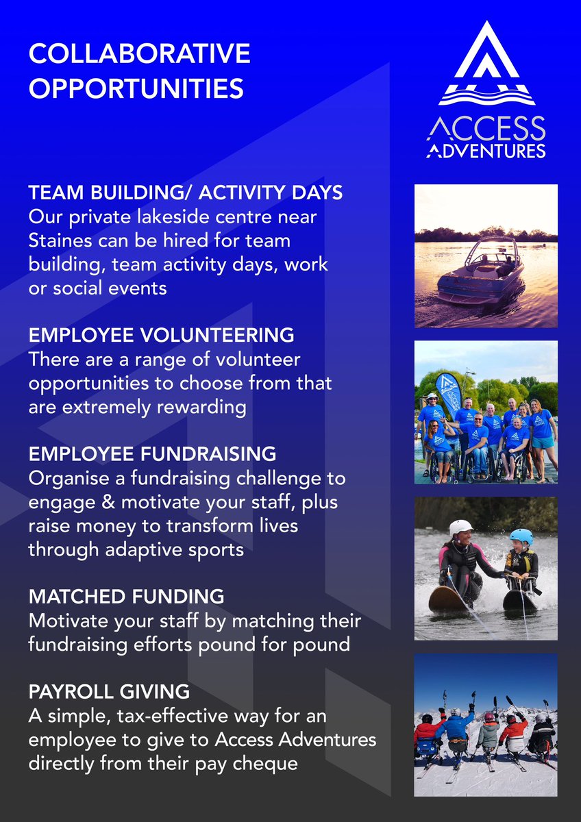 axSadventures's tweet photo. Access Adventures is looking for potential partners who believe in our mission. Aligning your company with a unique charity delivering life-changing services could open the door to a world of collaborative opportunities.
https://t.co/CfnooZZgID https://t.co/D5gkQyH9V0