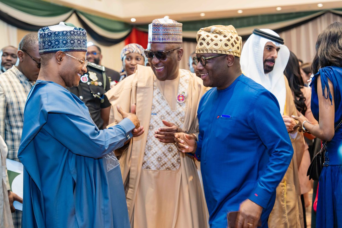 ubasanius's tweet photo. I had the pleasure and honour of attending the 53rd National Day Celebration of one of our key partners, the United Arab Emirates (UAE) in Abuja. 

The colourful celebration which was hosted by the Ambassador of UAE to Nigeria, His Excellency Salem Saeed AlShamsi, attracted top personalities from the Federal and State Governments, Diplomatic Community, Business Community, Civil Society, and the Resident UAE Community in Abuja. 

I congratulate the President of the United Arab Emirates (UAE), Sheikh Mohamed bin Zayed Al Nahyan, the Ambassador of UAE to Nigeria, and the good people of UAE on this auspicious and historic day.
