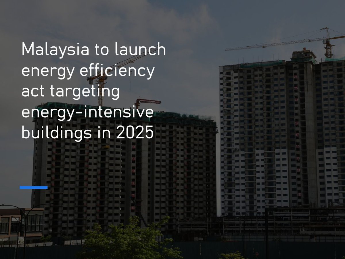 reccessary's tweet photo. Malaysia's🇲🇾 2024 Energy Efficiency and Conservation Act (#EECA) targets energy-intensive buildings, tackling 66% of industry energy use. While a boost for decarbonization, high retrofitting costs prompt calls for subsidies to accelerate the transition. 👉 https://t.co/qcAwwNPbSu https://t.co/nmwzTZSONh