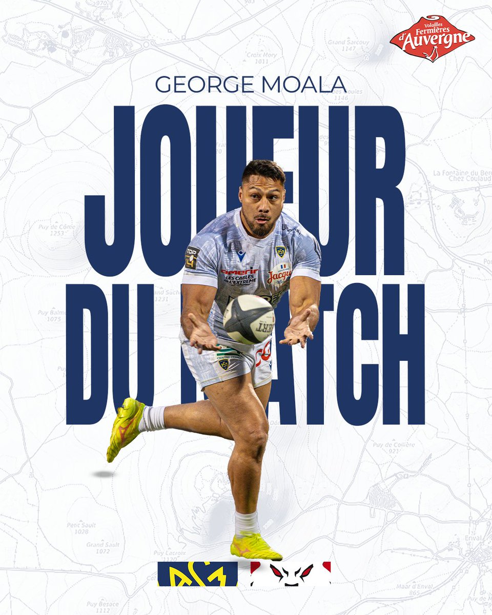 Le joueur du match #LOUASM by les <a href="/VolaillesAuv/">Volailles Fermières d’Auvergne 🐔</a> est 𝗚𝗲𝗼𝗿𝗴𝗲 𝗠𝗼𝗮𝗹𝗮 🔥