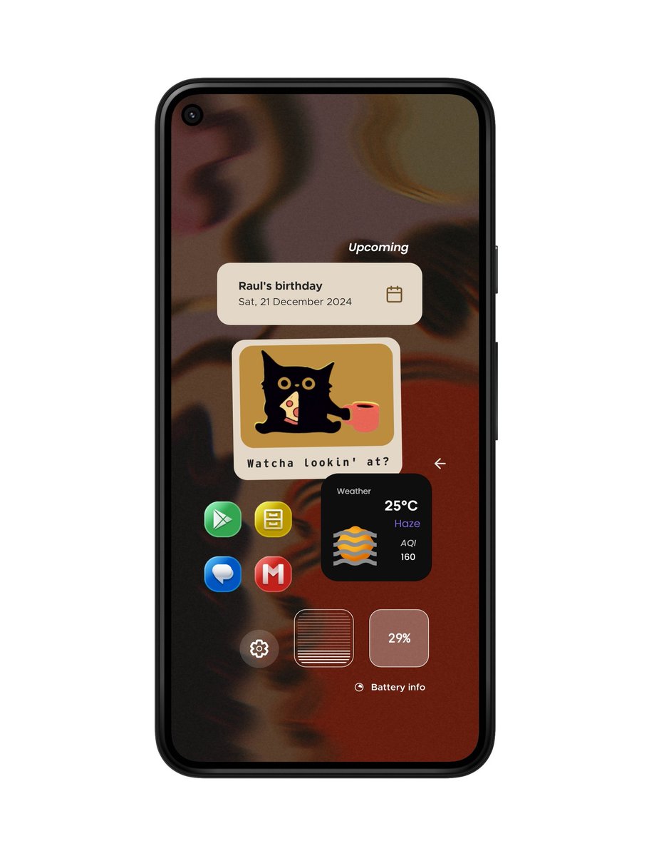 Adya (@adya47) on Twitter photo Wallpaper <a href="/Introdructor/">Yash Kachave</a>
Lumipop icon <a href="/NodeShaper/">NodeShaper</a>
Battery widget from minima (edited)
Rest by me Wallpaper <a href="/Introdructor/">Yash Kachave</a>
Lumipop icon <a href="/NodeShaper/">NodeShaper</a>
Battery widget from minima (edited)
Rest by me