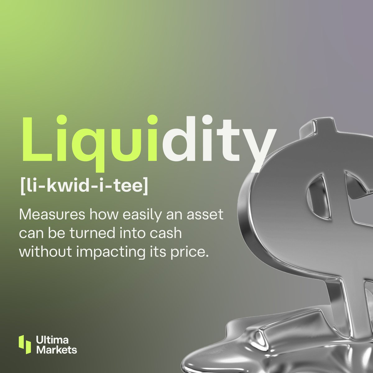 UltimaMarkets's tweet image. Unlock trading knowledge with our 𝐆𝐥𝐨𝐬𝐬𝐚𝐫𝐲 𝐒𝐞𝐫𝐢𝐞𝐬! ✨

This week’s term: 𝐋𝐢𝐪𝐮𝐢𝐝𝐢𝐭𝐲
🔸 🔸 How easily an asset is traded without affecting its price.

Stay tuned for more simple trading tips!
#UltimaMarkets #TradingGlossary #Liquidity #LearnWithUs