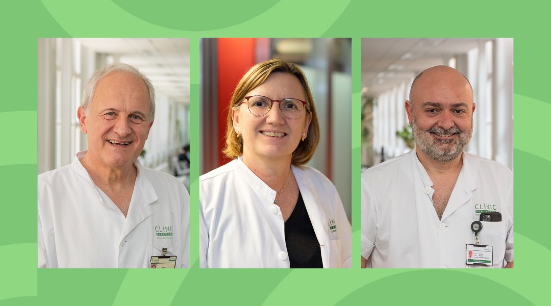 3⃣ professionals del #CLÍNIC guardonats als #PremisExcellènciaCoMB2024

🟢Dr. Pere Ginès, #recerca biomèdica
🟢Dra. Isabel Vilaseca, atenció hospitalària
🟢Dr. Pedro Castro, educació mèdica

🏅Enhorabona!

➕Info 👉clinicbarcelona.org/ca/noticies/tr…