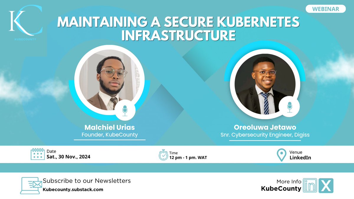 This Saturday (Nov. 30th, 2024), I’m going to be talking with a Senior Cybersecurity Expert. 

He’ll tell me how to keep Kubernetes Infrastructures away from the prying hands of attackers. 

This would be happening LIVE on LinkedIn. 

If you manage Kubernetes, don’t miss this! 😁