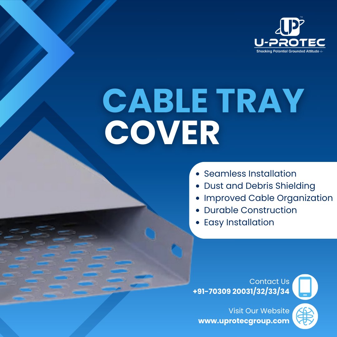 uprotecearthing's tweet photo. Elevate your cable management with U-PROTEC! 🚧 Discover top-notch cable trays, ladder types, covers &amp; more for smart, durable solutions. Protect &amp; organize with ease!

📞 +91-70309 20031
🌐 https://t.co/3MFVLavdLg
#CableManagement #ElectricalSafety https://t.co/ezAEscBgeT